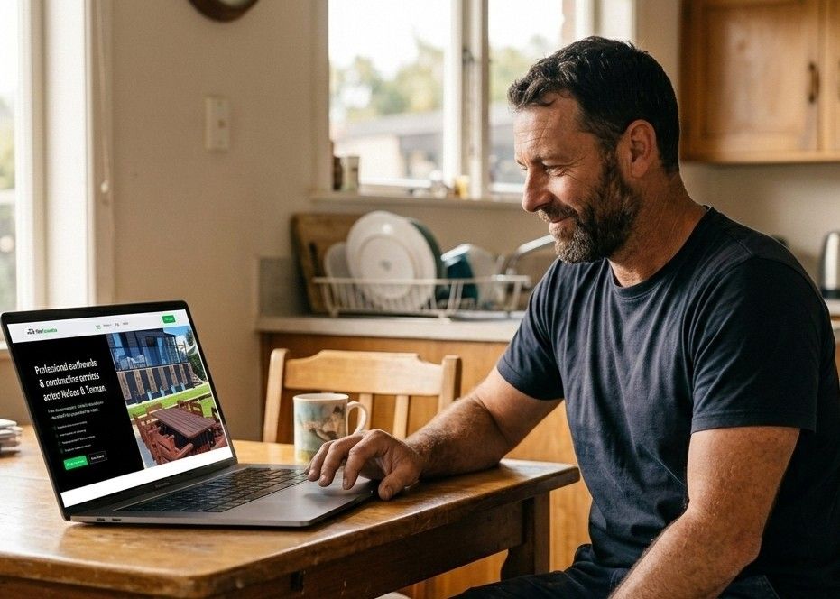 NZ service business owner whose website brings in customers every week